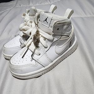 White toddler Jordan 1s